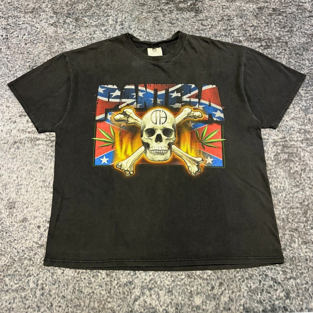 Vintage Pantera Cowboys From Hell T Shirt XL Black Winterland Tour 90s Rock